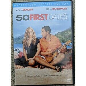 50 First Dates (DVD, 2004) Drew Barrymore Adam Sandler Rom Comedy SpecialEdition